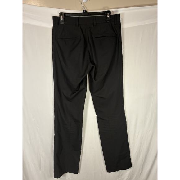 J Lindeberg Pants Mens 30x34 Black Elliot Stretch Golf Chino Country Club Read* - Picture 2 of 7